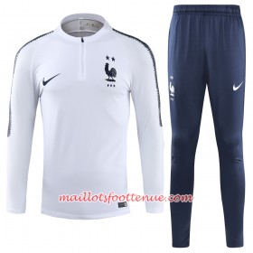 France 2 Stars Ensemble Sweat d'entrainement Blanc 2018